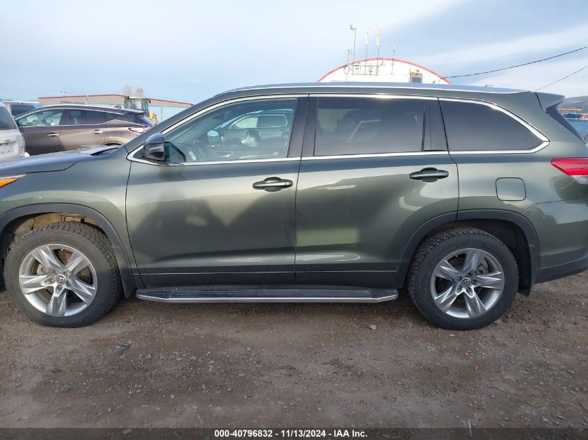 2017 Toyota Highlander Limited VIN: 5TDDZRFH2HS384333 Lot: 40796832