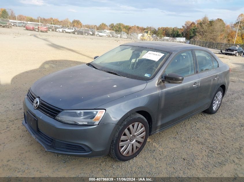 2012 Volkswagen Jetta 2.0L S VIN: 3VW1K7AJ0CM338558 Lot: 40796839