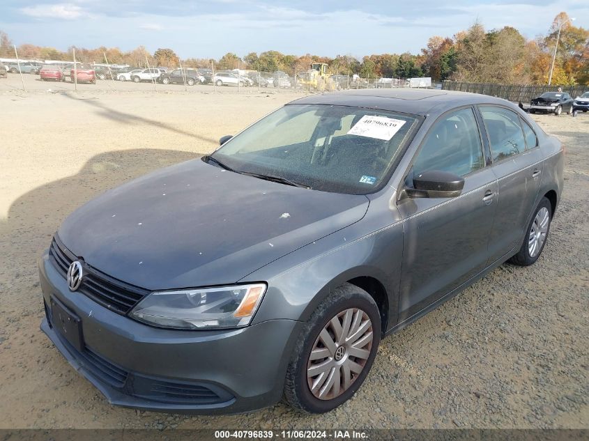 2012 Volkswagen Jetta 2.0L S VIN: 3VW1K7AJ0CM338558 Lot: 40796839