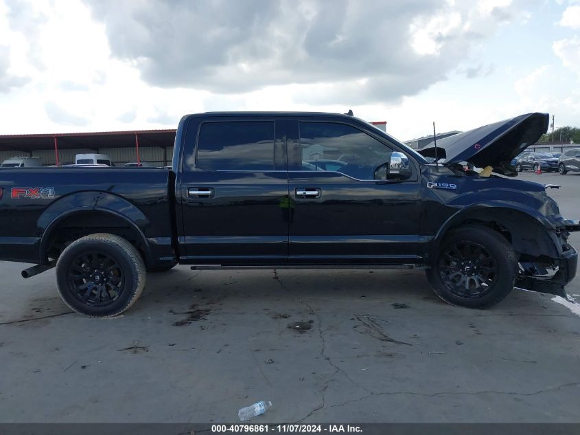 2018 Ford F-150 Platinum VIN: 1FTEW1E59JFC00372 Lot: 40796861