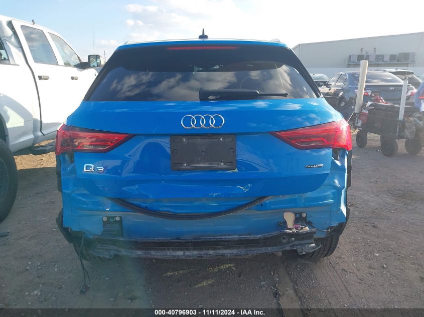 2023 Audi Q3 Premium 45 Tfsi S Line Quattro Tiptronic VIN: WA1DECF34P1049142 Lot: 40796903