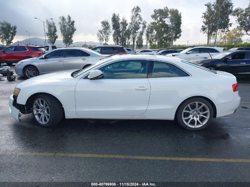 2012 Audi A5 2.0T Premium VIN: WAULFAFR6CA000779 Lot: 40796906