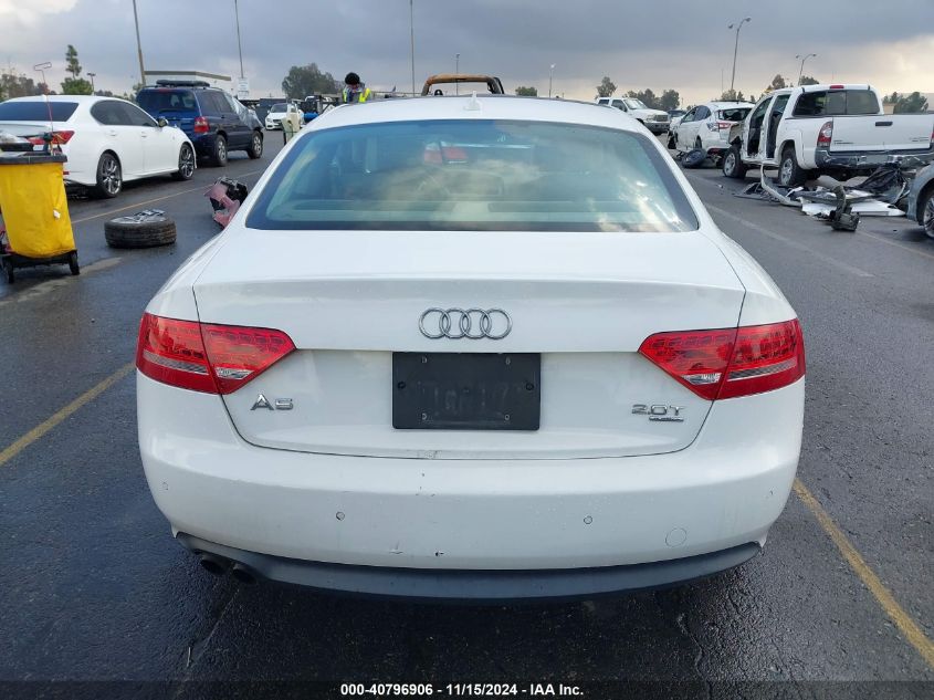 2012 Audi A5 2.0T Premium VIN: WAULFAFR6CA000779 Lot: 40796906