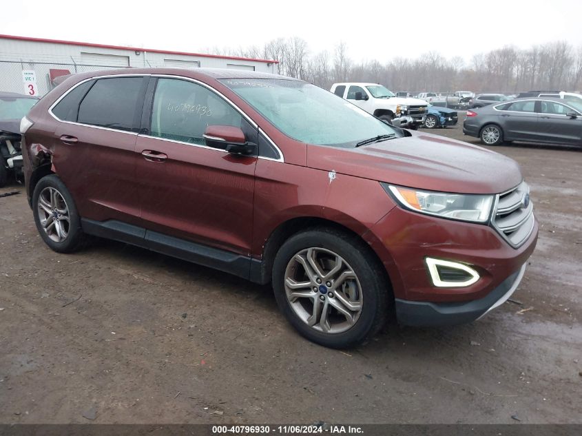 2016 Ford Edge Titanium VIN: 2FMPK4K87GBB05156 Lot: 40796930