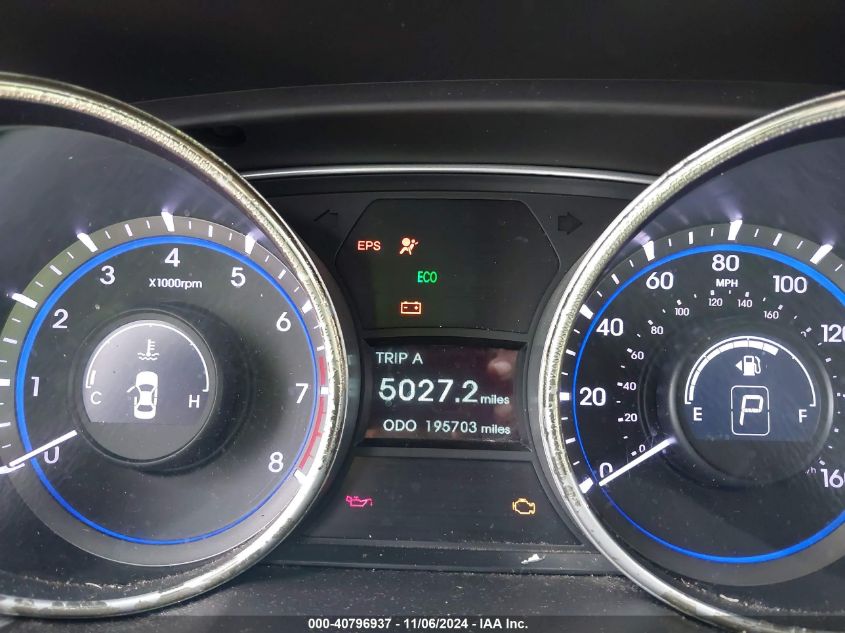 2012 HYUNDAI SONATA VIN: 5NPEB4ACXCH441867