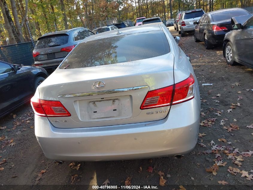 2010 Lexus Es 350 VIN: JTHBK1EG4A2360651 Lot: 40796985