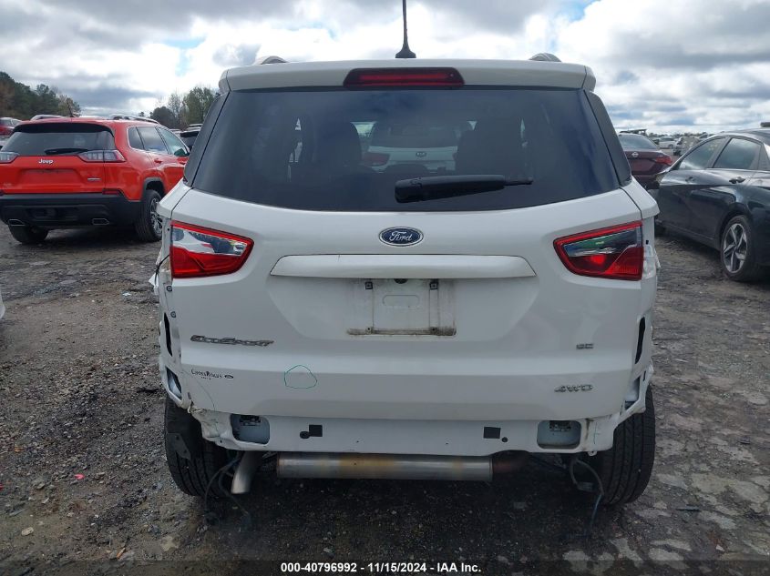 2018 Ford Ecosport Se VIN: MAJ6P1UL9JC193576 Lot: 40796992