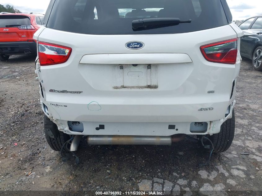 2018 Ford Ecosport Se VIN: MAJ6P1UL9JC193576 Lot: 40796992