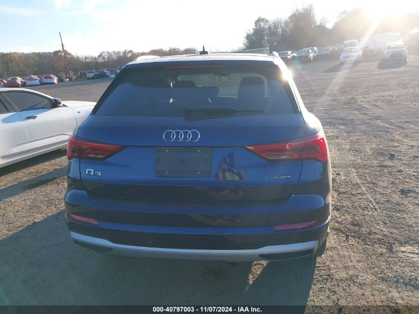 2022 Audi Q3 Premium 40 Tfsi Quattro Tiptronic VIN: WA1AUCF35N1133005 Lot: 40797003