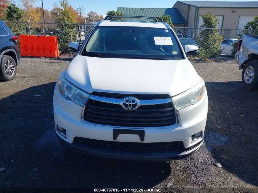2016 TOYOTA HIGHLANDER LIMITED V6 - 5TDDKRFH6GS234406