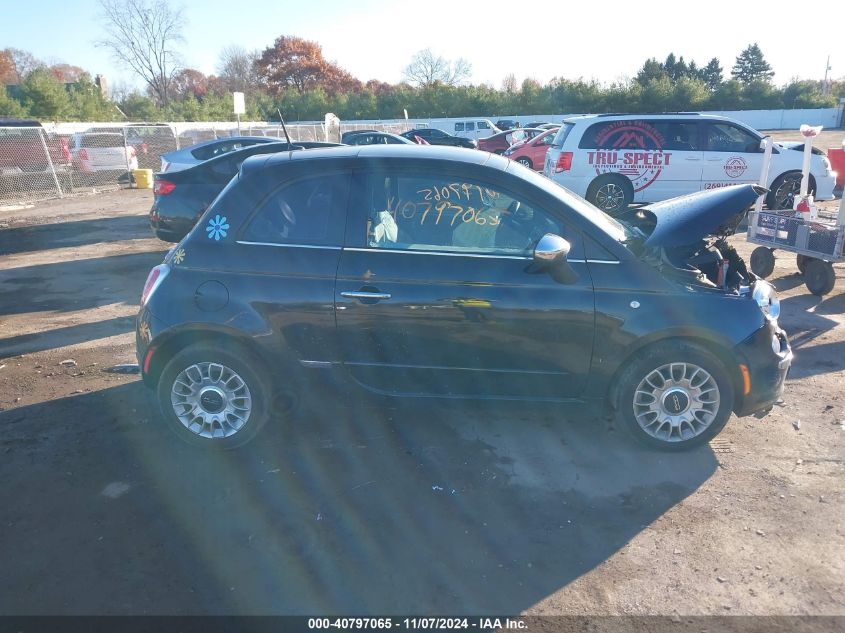 2012 Fiat 500 Lounge VIN: 3C3CFFCR6CT185708 Lot: 40797065