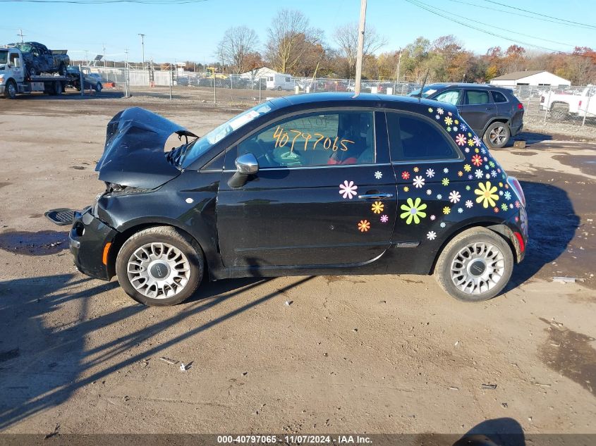 2012 Fiat 500 Lounge VIN: 3C3CFFCR6CT185708 Lot: 40797065