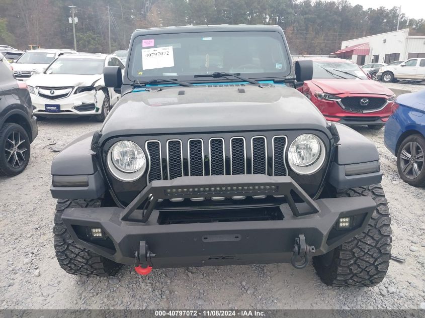 2019 Jeep Wrangler Unlimited Sahara 4X4 VIN: 1C4HJXEGXKW570375 Lot: 40797072