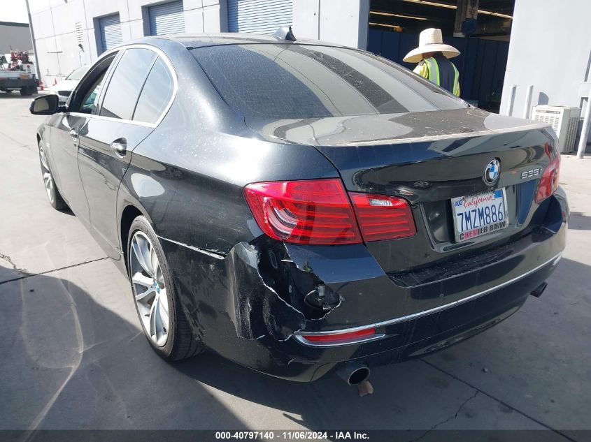 2015 BMW 535I VIN: WBA5B1C50FG126773 Lot: 40797140