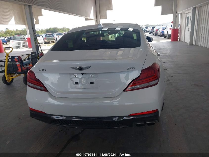 2020 Genesis G70 2.0T Rwd VIN: KMTG64LA2LU062524 Lot: 40797141