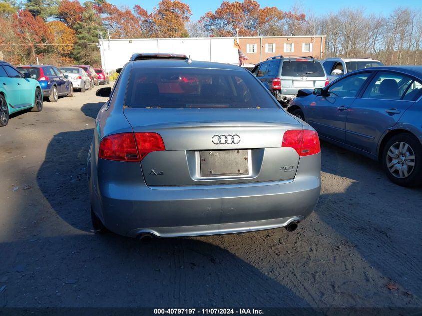 2008 Audi A4 2.0T VIN: WAUDF78E88A034523 Lot: 40797197