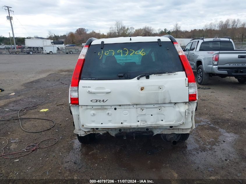 2006 Honda Cr-V Ex VIN: SHSRD78876U424356 Lot: 40797206