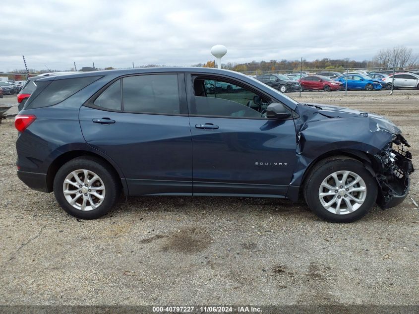 2018 Chevrolet Equinox Ls VIN: 3GNAXHEV1JL124115 Lot: 40797227