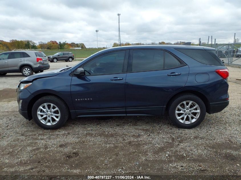 2018 Chevrolet Equinox Ls VIN: 3GNAXHEV1JL124115 Lot: 40797227