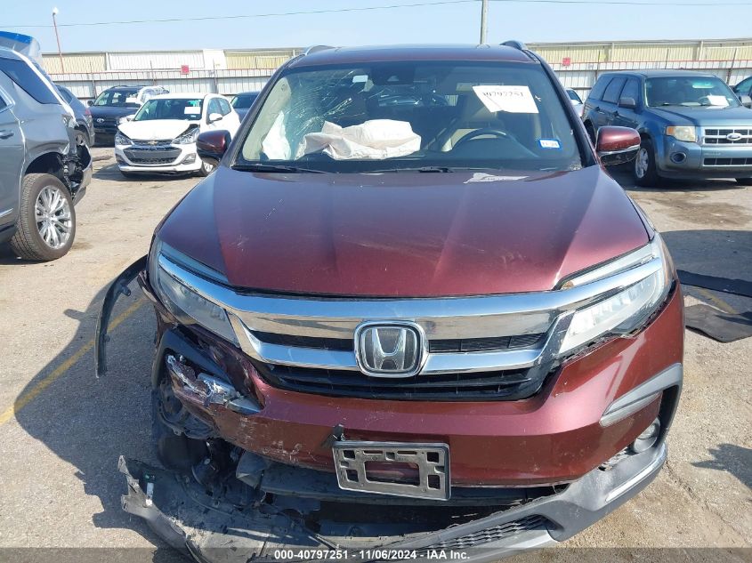 2019 Honda Pilot Touring VIN: 5FNYF5H62KB009696 Lot: 40797251