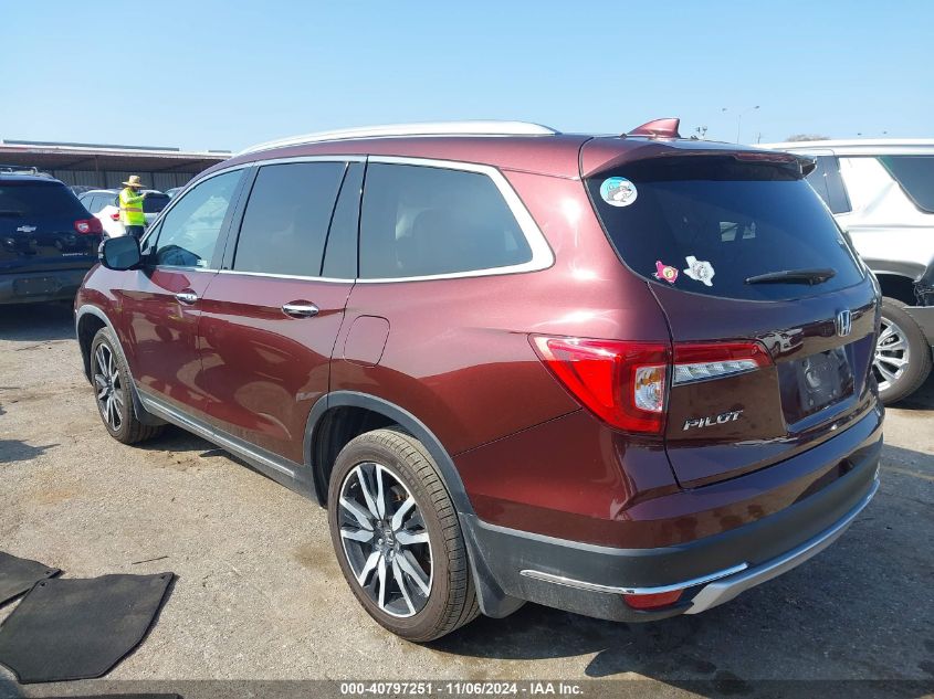 2019 Honda Pilot Touring VIN: 5FNYF5H62KB009696 Lot: 40797251