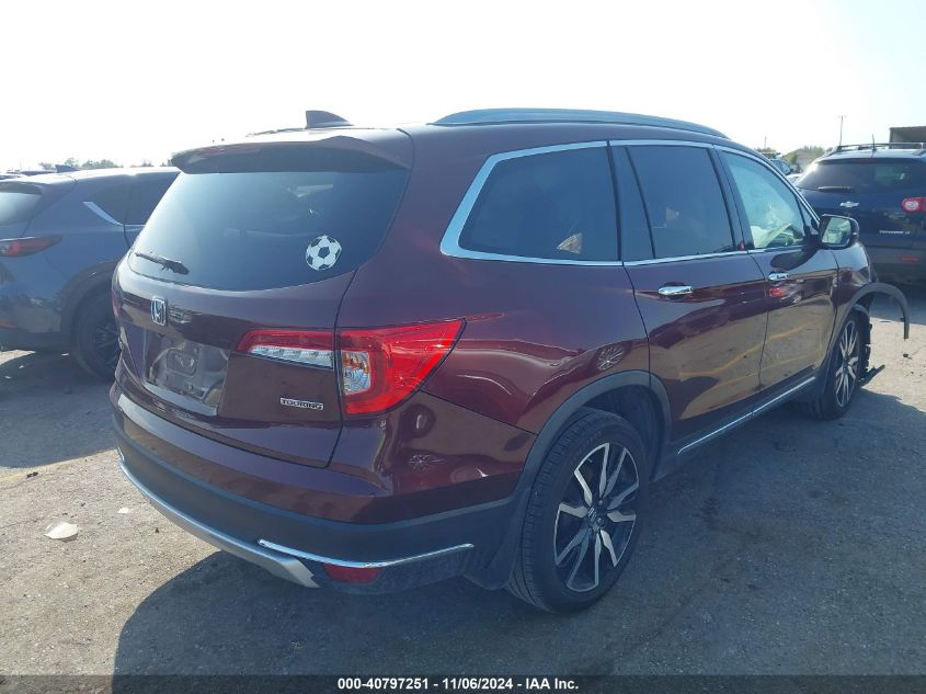 2019 Honda Pilot Touring VIN: 5FNYF5H62KB009696 Lot: 40797251