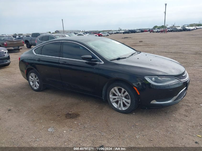 2015 Chrysler 200 Limited VIN: 1C3CCCAB6FN604254 Lot: 40797271