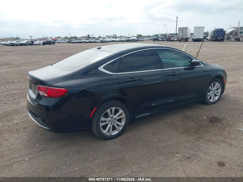 2015 Chrysler 200 Limited VIN: 1C3CCCAB6FN604254 Lot: 40797271