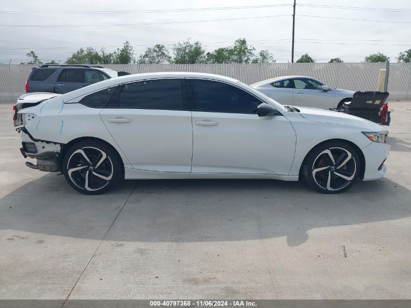 2022 Honda Accord Sport VIN: 1HGCV1F35NA098158 Lot: 40797368