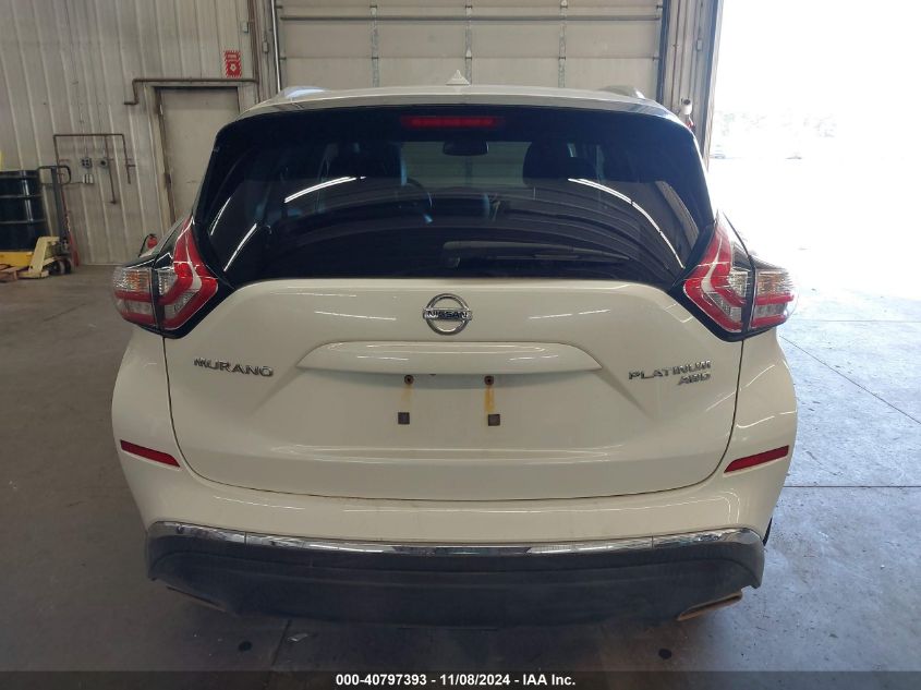 2015 Nissan Murano S/Sl/Sv/Platinum VIN: 5N1AZ2MH0FN238847 Lot: 40797393