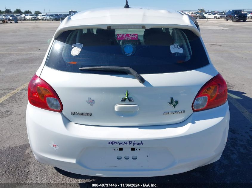 2015 Mitsubishi Mirage De/Rf VIN: ML32A3HJXFH037588 Lot: 40797446