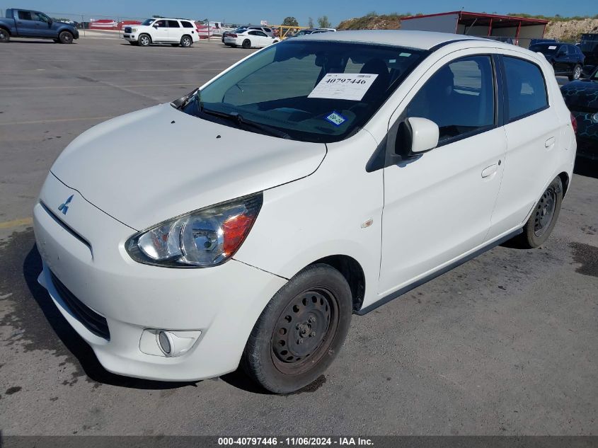 2015 Mitsubishi Mirage De/Rf VIN: ML32A3HJXFH037588 Lot: 40797446