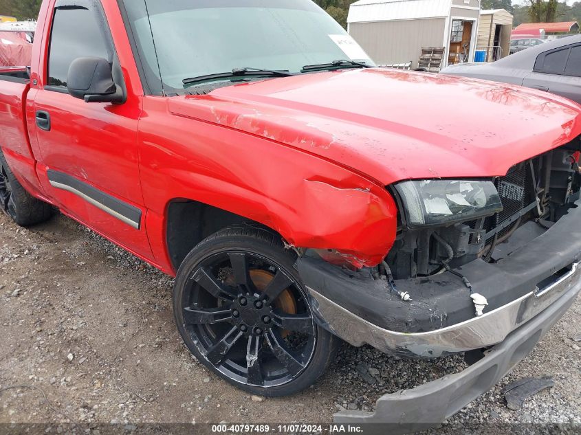 2005 Chevrolet Silverado 1500 Ls VIN: 1GCEC14V15Z154650 Lot: 40797489