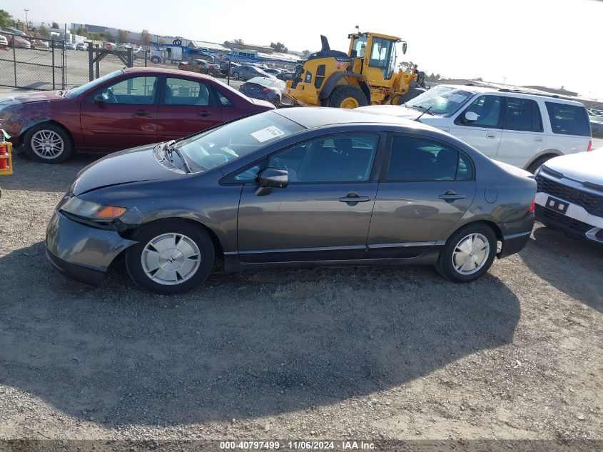 2007 Honda Civic Hybrid VIN: JHMFA36217S006873 Lot: 40797499