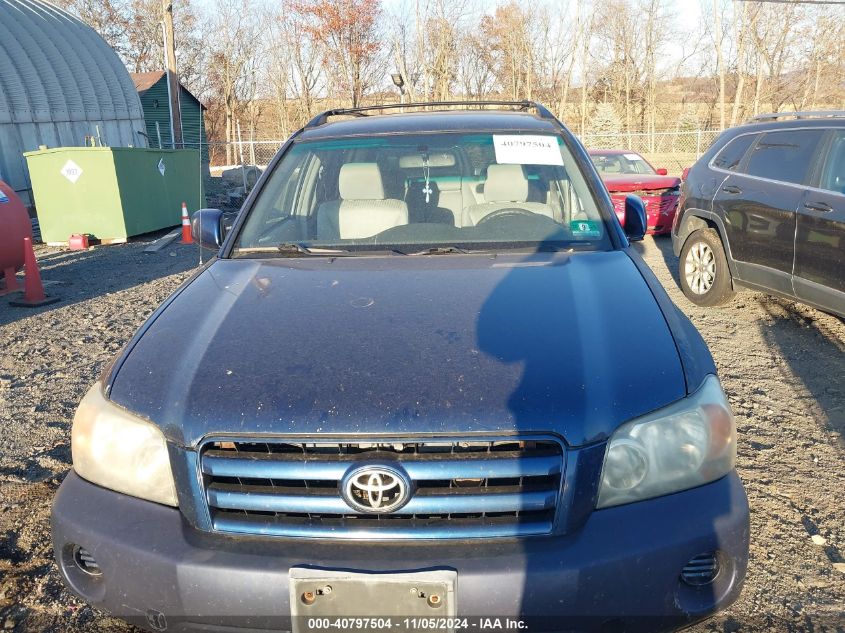 2005 Toyota Highlander VIN: JTEGD21A950131839 Lot: 40797504