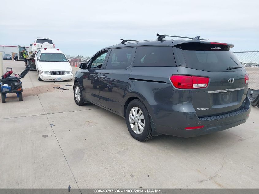 2017 Kia Sedona Lx VIN: KNDMB5C1XH6343002 Lot: 40797506