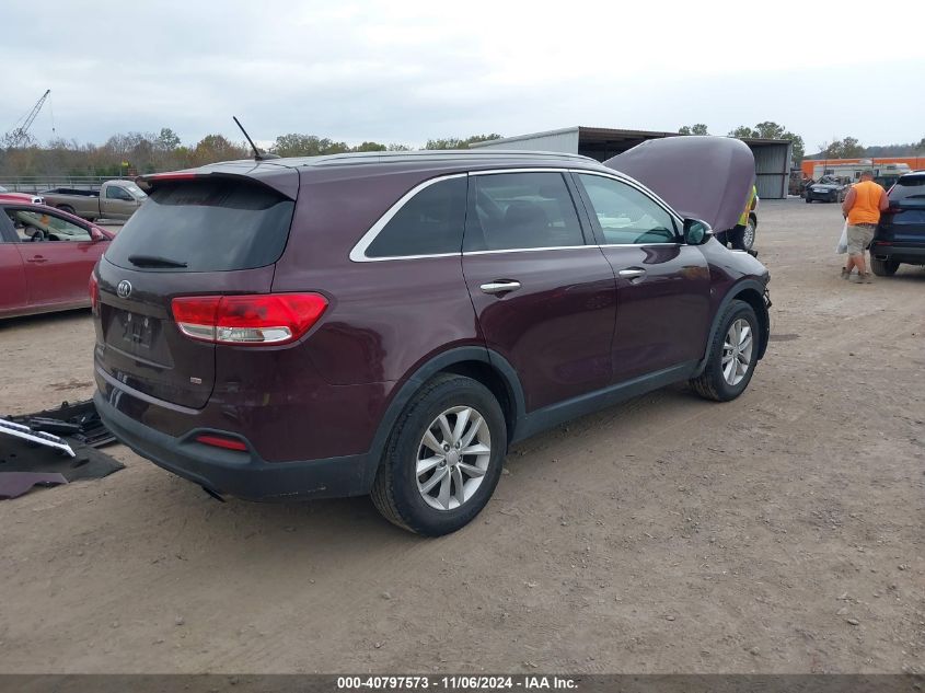 2017 Kia Sorento 2.4L Lx VIN: 5XYPG4A34HG256917 Lot: 40797573