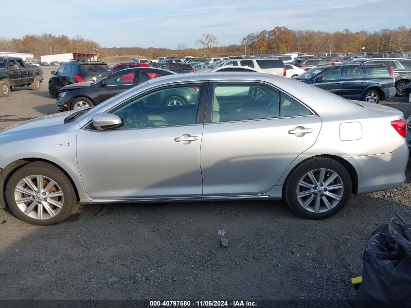 2013 Toyota Camry Hybrid Xle VIN: 4T1BD1FK7DU078118 Lot: 40797580