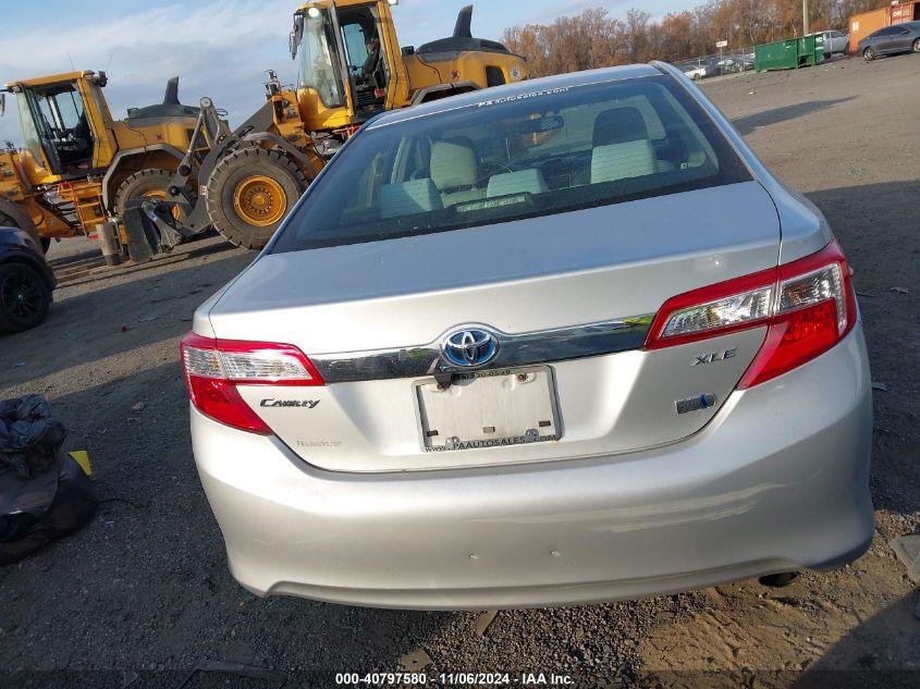 2013 Toyota Camry Hybrid Xle VIN: 4T1BD1FK7DU078118 Lot: 40797580