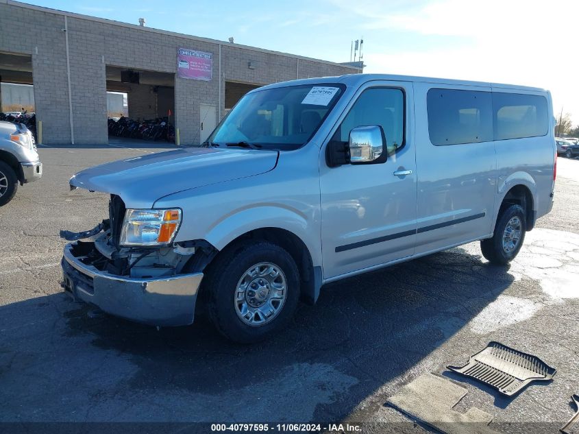 2016 Nissan Nv Passenger Nv3500 Hd Sv V8 VIN: 5BZAF0AA0GN855806 Lot: 40797595