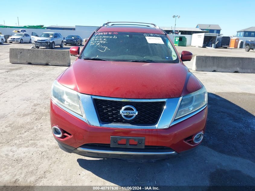 2013 Nissan Pathfinder Platinum VIN: 5N1AR2MN7DC647779 Lot: 40797630