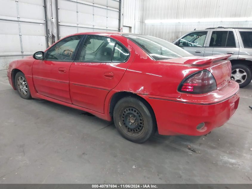 2003 Pontiac Grand Am Gt VIN: 1G2NW52E73C280386 Lot: 40797694