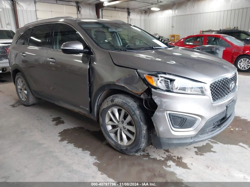 VIN 5XYPGDA57HG302497 2017 KIA SORENTO no.1