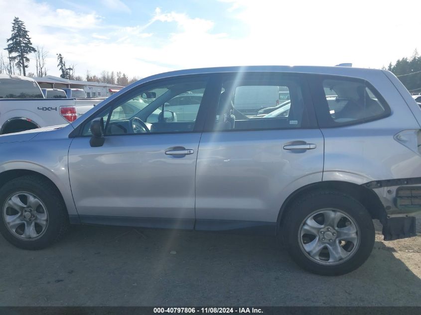 2018 Subaru Forester 2.5I VIN: JF2SJAAC2JH523593 Lot: 40797806