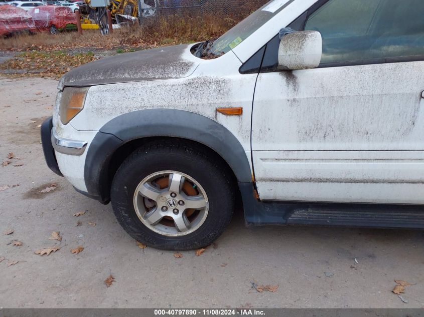 2006 Honda Pilot Ex-L VIN: 2HKYF18796H542525 Lot: 40797890