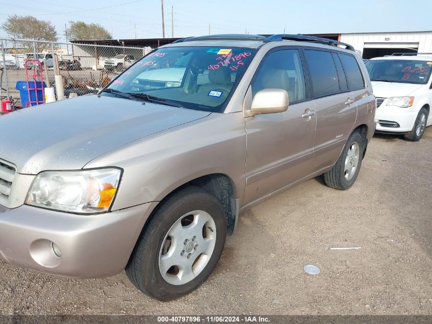 2007 Toyota Highlander Limited V6 VIN: JTEDP21A470134354 Lot: 40797896