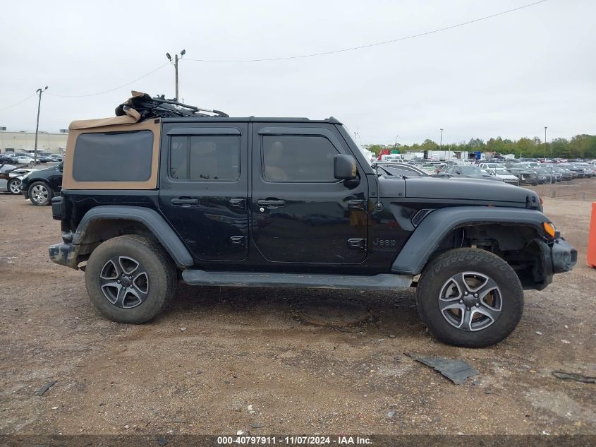 2020 Jeep Wrangler Unlimited Black And Tan 4X4 VIN: 1C4HJXDN8LW184670 Lot: 40797911