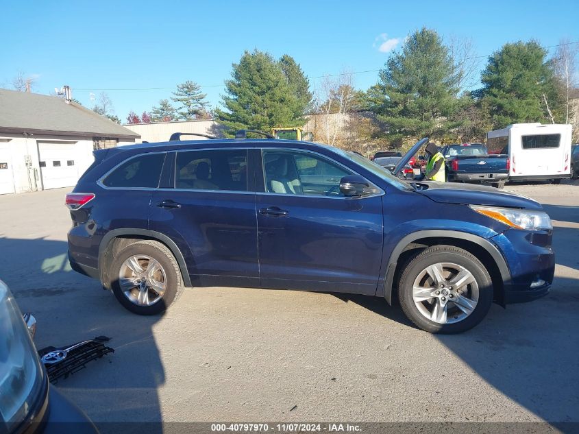 2016 TOYOTA HIGHLANDER LIMITED V6 - 5TDDKRFH9GS301791