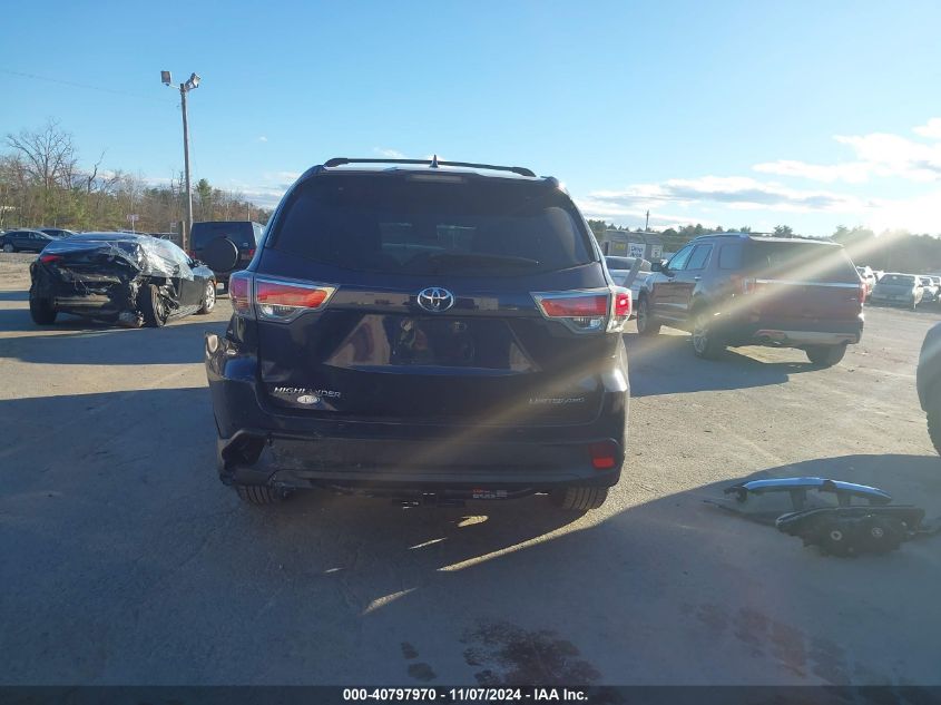 2016 TOYOTA HIGHLANDER LIMITED V6 - 5TDDKRFH9GS301791