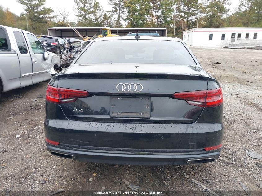 2019 Audi A4 40 Premium/40 Titanium Premium VIN: WAUGMAF47KN013642 Lot: 40797977